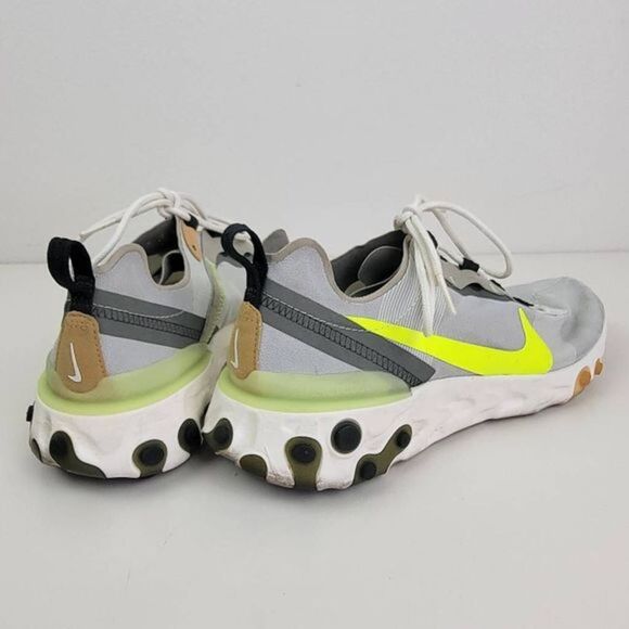 Nike Men's React Element 55 Spruce Aura Volt Athletic Sneakers Shoes Gray Size 8 - Picture 6 of 8